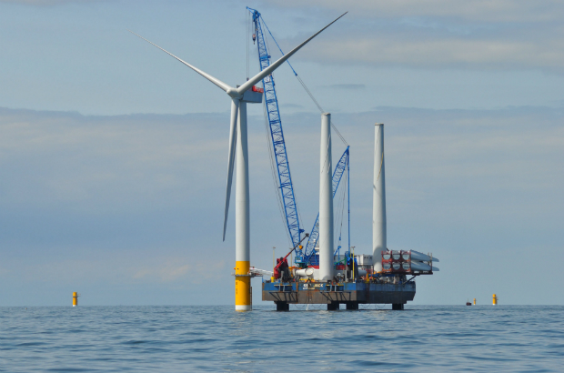 Offshore wind turbine.